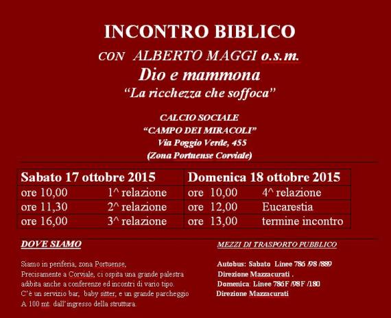 Maggi a Roma 17-18 ottobre 2015